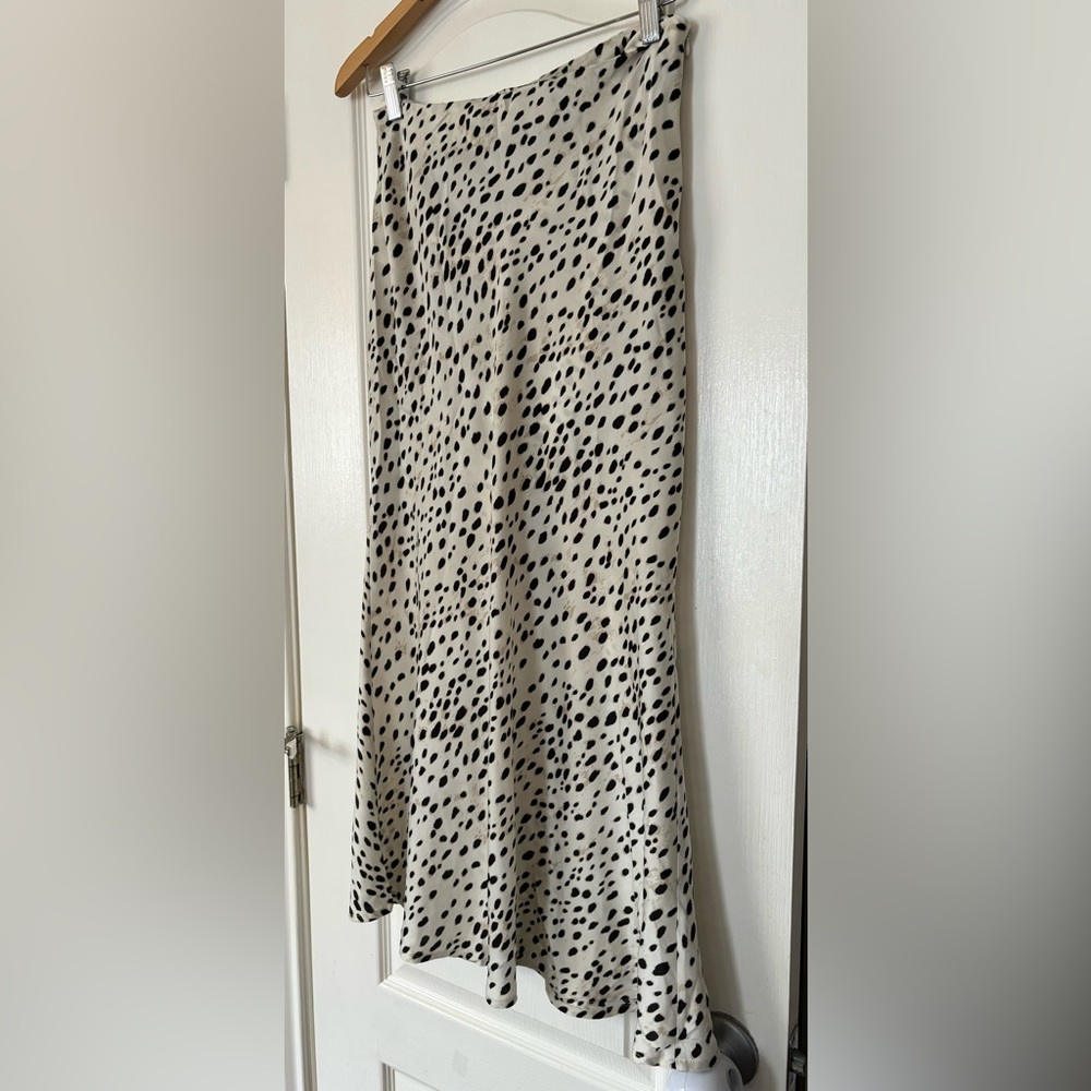 Cider Spot Leopard Print Drawstring Split Maxi Skirt - like new! Size M - Picture 12 of 14